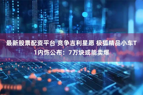 最新股票配资平台 竞争吉利星愿 极狐精品小车T1内饰公布：7万块或能卖爆